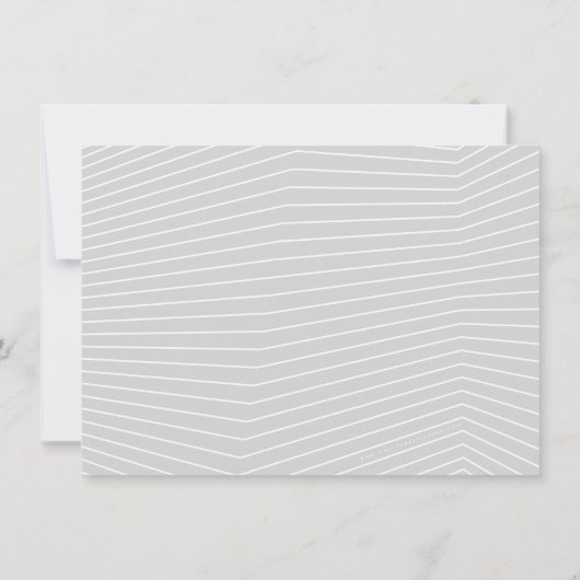 SAVE THE DATE moderne lente eenvoudige rand koel g Kaart (Achterkant)