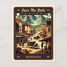 Save the date | Montana Invitation Briefkaart