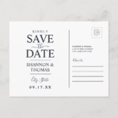 Save the date | Montana Uitnodiging Briefkaart (Achterkant)