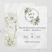 Save the Date – Mooie Herinnering Uitnodiging (Voorkant / Achterkant)