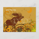 Save the Date - Moose Aankondigingskaart (Voorkant)