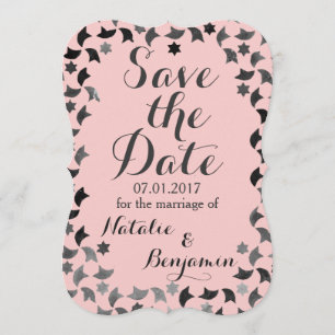 Save the Date Mozaïekuitnodiging Aangepaste kl Kaart