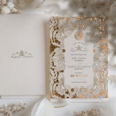 Save the Date Muted Witte Moslim Islamitische Morr Folie Uitnodiging