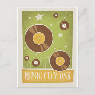 Save the date Nashville, TN - Records Aankondigingskaart