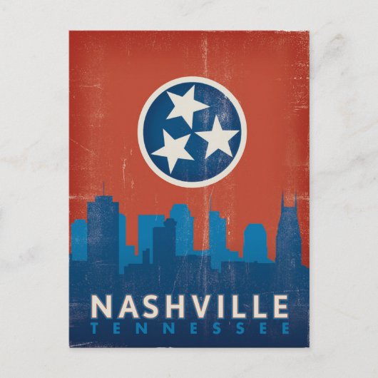 Save the date | Nashville, TN - Staatsvlag Aankondigingskaart (Voorkant)