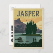 Save the date | Nationaal park Jasper, Alberta Aankondigingskaart (Voorkant / Achterkant)