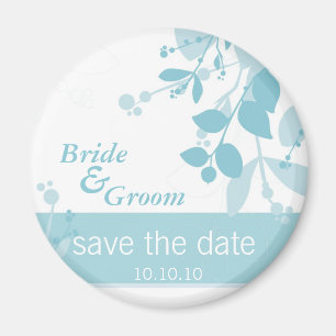 SAVE THE DATE :: natuur - ijsblauw Magneet