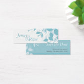 SAVE THE DATE :: natuurlijk silhouetlandschap Mini Visitekaartjes (Bureau)