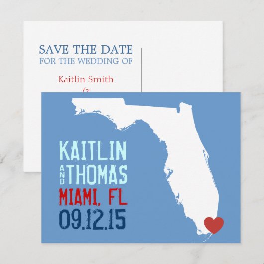 Save the Date - - Nederland Aankondigingskaart (Voorkant / Achterkant)