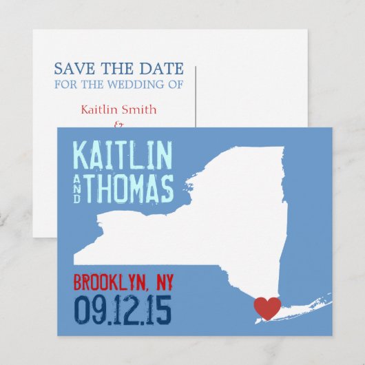 Save the Date - - Nederland Aankondigingskaart (Voorkant / Achterkant)