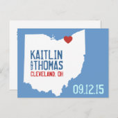 Save the Date -  - Nederland Aankondigingskaart (Voorkant / Achterkant)