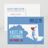 Save the Date - - Nederland Aankondigingskaart (Voorkant / Achterkant)