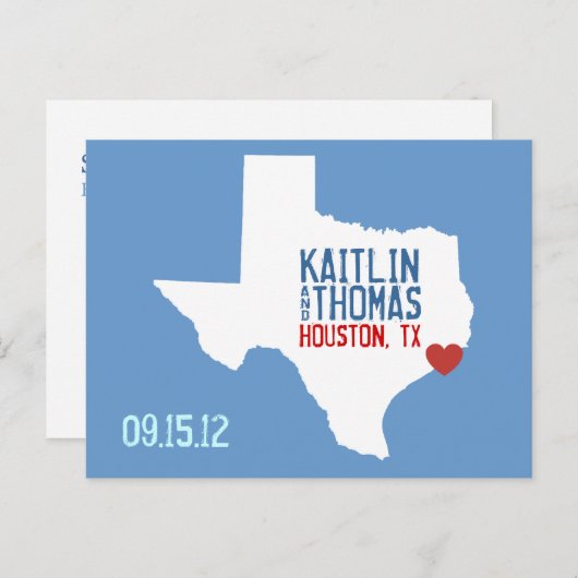 Save the Date - - Nederland Aankondigingskaart (Voorkant / Achterkant)