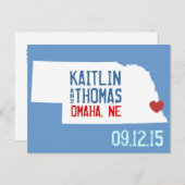 Save the Date -  - Nederland Aankondigingskaart (Voorkant / Achterkant)