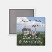 Save the Date Neuschwanstein Castle Magneet (Voorkant / Achterkant)