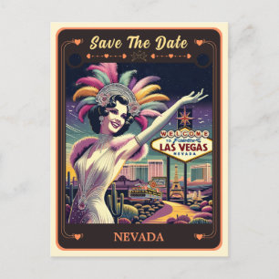 Save the date Nevada Invitation Briefkaart