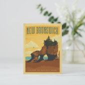 Save the date | New Brunswick, Canada Briefkaart (Staand voorkant)