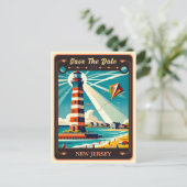 Save the date | New Jersey Invitation Briefkaart (Staand voorkant)