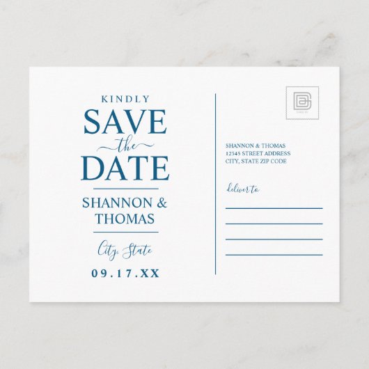 Save the date | New Jersey Uitnodiging Briefkaart (Achterkant)