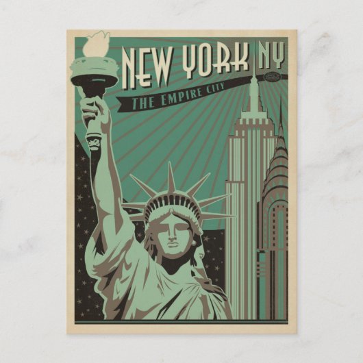 Save the date | New York - de Empire City Aankondigingskaart (Voorkant)