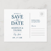 Save the date | New York Uitnodiging Briefkaart (Achterkant)