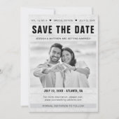 Save the Date Newspaper Template Photo Grunge (Voorkant)