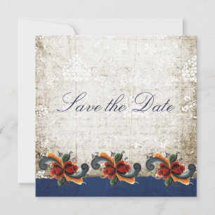 Save the Date Noorse Rosemaling op Maat