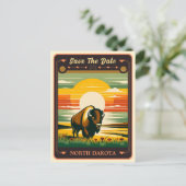 Save the date | North Dakota Invitation Briefkaart (Staand voorkant)