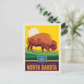 Save the date | North Dakota Uitnodiging Briefkaart (Staand voorkant)