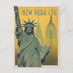 Save the date   NYC - Lady Liberty Aankondigingskaart