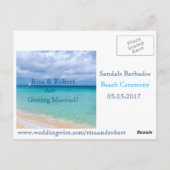 Save the date | Oceaan | Kaart bekendmaking Briefk (Achterkant)