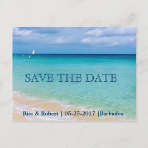 Save the date Oceaan Kaart bekendmaking Briefk