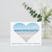 Save the date | Ocean Briefkaart Announcement Kaar (Staand voorkant)