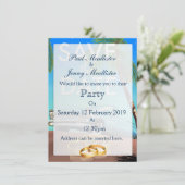 Save the Date oldtimer en trouwringen. Kaart (Staand voorkant)