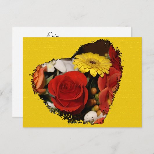 "Save the Date" (Opslaan op datum) Briefkaart (Voorkant / Achterkant)