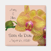 Save the Date - Orchidee Magnet roze (Voorkant)