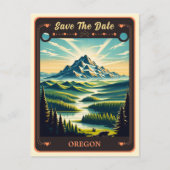 Save the date | Oregon Invitation Briefkaart (Voorkant)