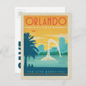 Save the date | Orlando, FL Aankondigingskaart (Voorkant / Achterkant)