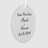 Save the date ornament (voorkant)