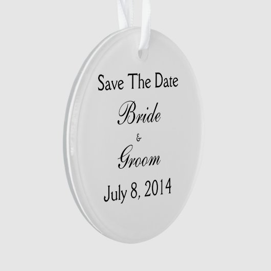 Save the date ornament (voorkant)
