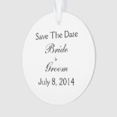 Save the date ornament (voorkant)