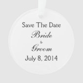 Save the date ornament (voorkant)