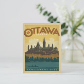 Save the date | Ottawa, Canada Aankondigingskaart (Staand voorkant)