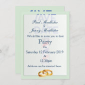 Save the Date Oude Kapperzaak Kaart (Voorkant / Achterkant)