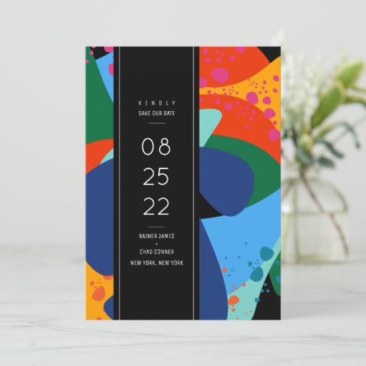 Save the date | Overnachting in het museum uitnodi Kaart (Staand voorkant)