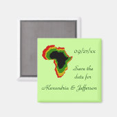 "Save the Date" - Pan African Colors Magneet (Voorkant / Achterkant)