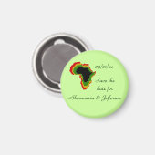 "Save the Date" - Pan African Colors Magneet (Voorkant / Achterkant)