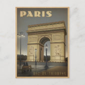 Save the date | Parijs - Arc de Triomphe Aankondigingskaart (Voorkant)