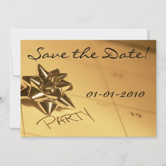 Save the Date! partijuitnodigingen Date (Voorkant)