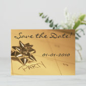 Save the Date! partijuitnodigingen Date (Staand voorkant)